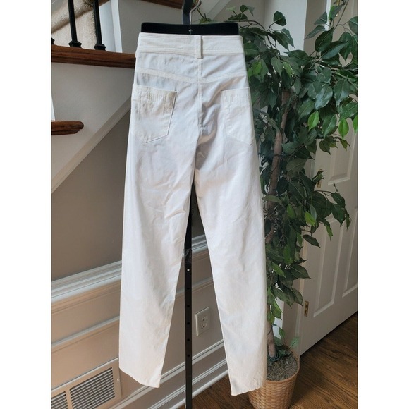Solo Hoda White Women's Cotton Dress Staight Leg Casual Pant Size 8 - Picture 3 of 11